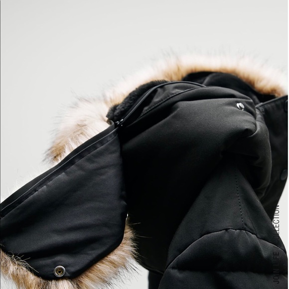 Zara Women’s Water Repellent Long Padded Coat - Picture 9 of 9